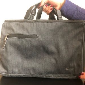 Gray laptop bag
